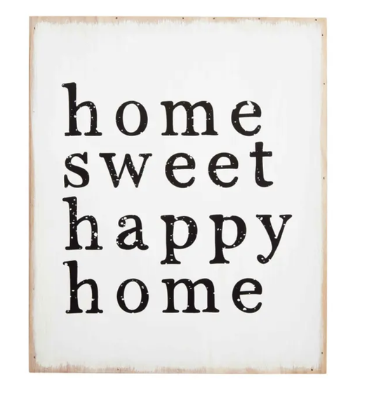 HOME HAPPY PLAQUE