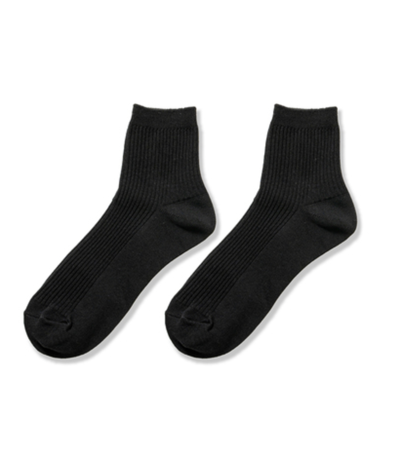 RIBBED CREW SOCKS