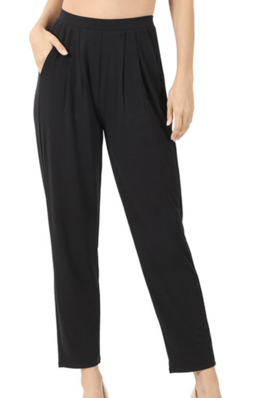 PLEATED  WAIST PANTS
