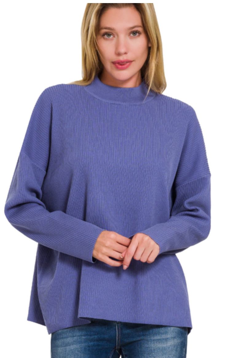 MOCK NECK SWEATER