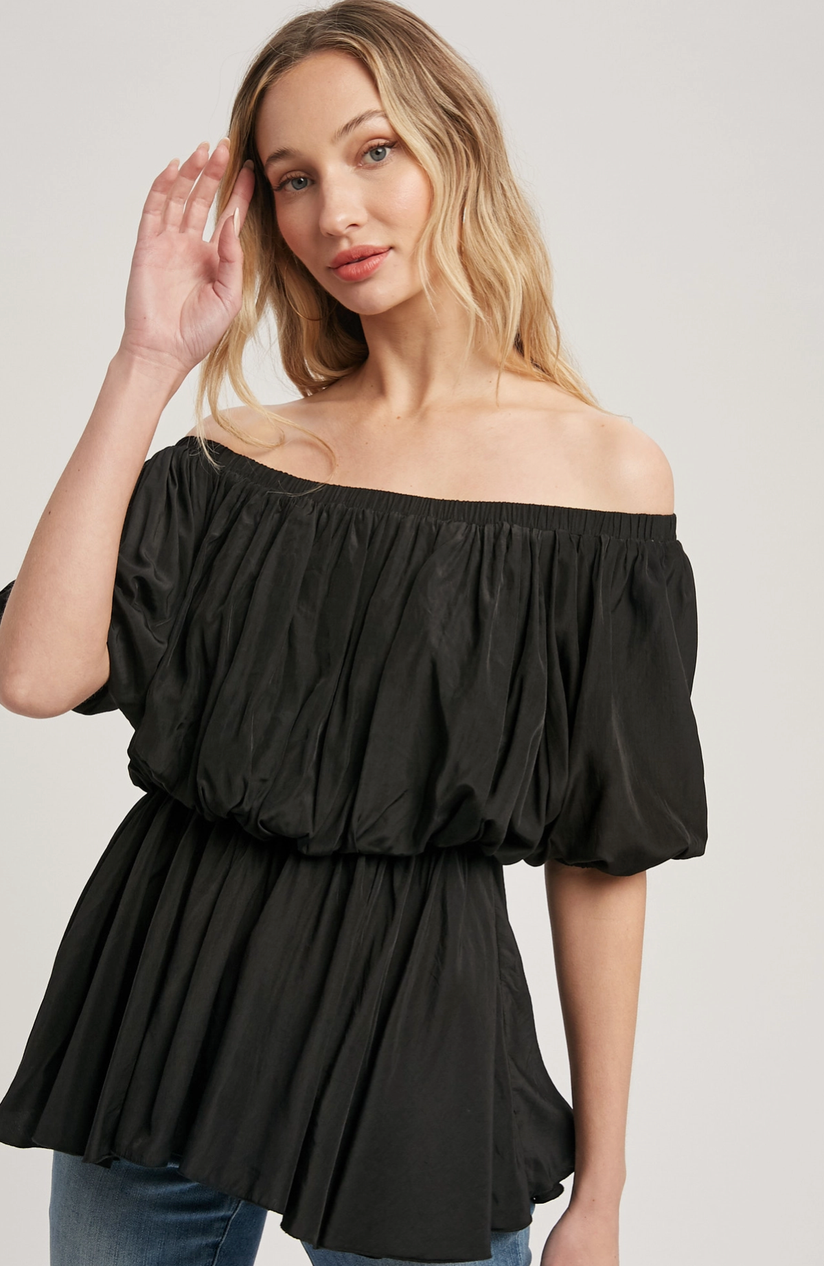 PEPLUM OFF THE SHOULDER