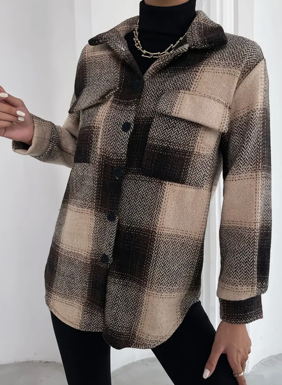 PLAID POCKET SHACKET
