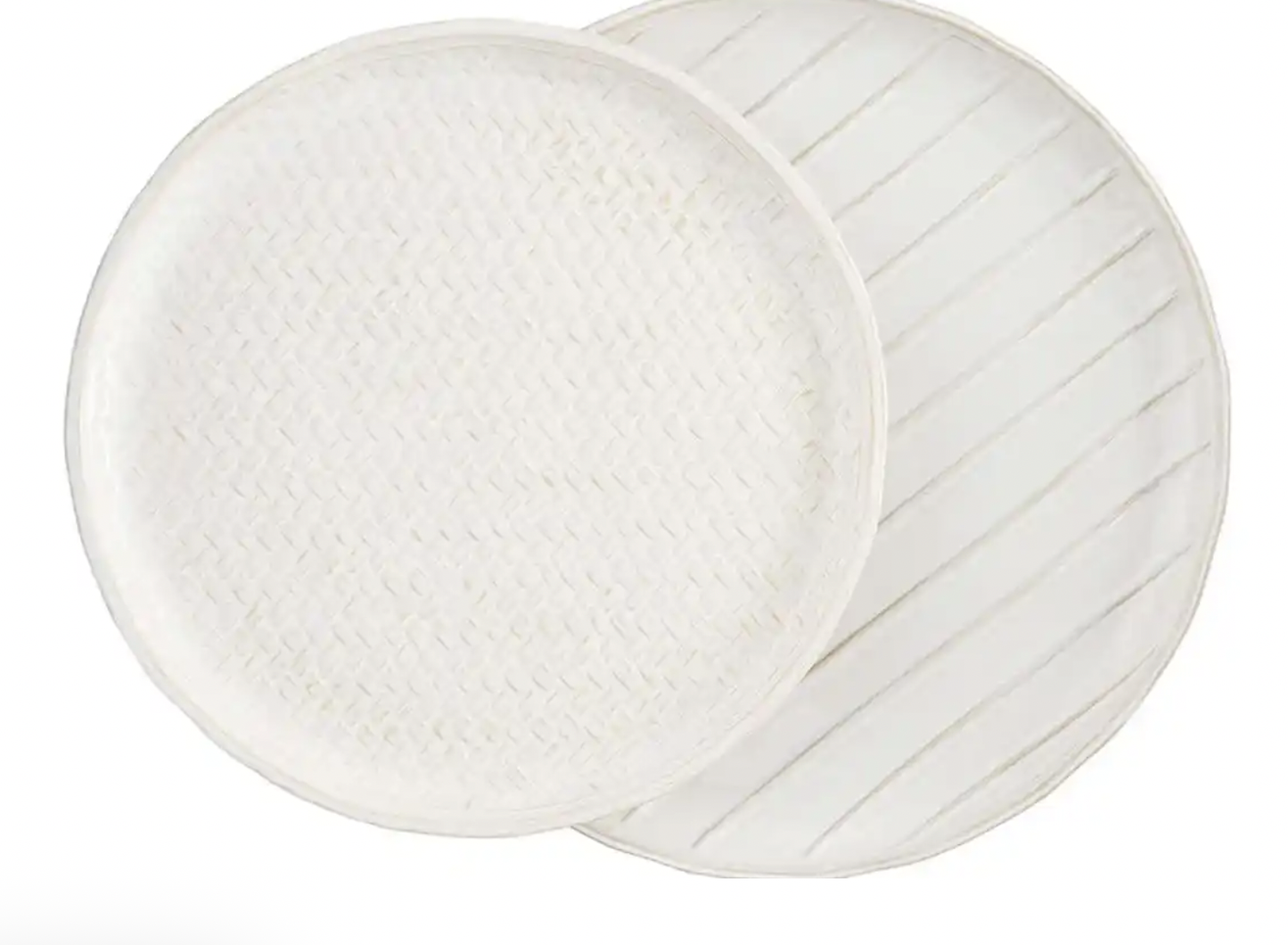 NESTED STONEWARE PLATTER SET