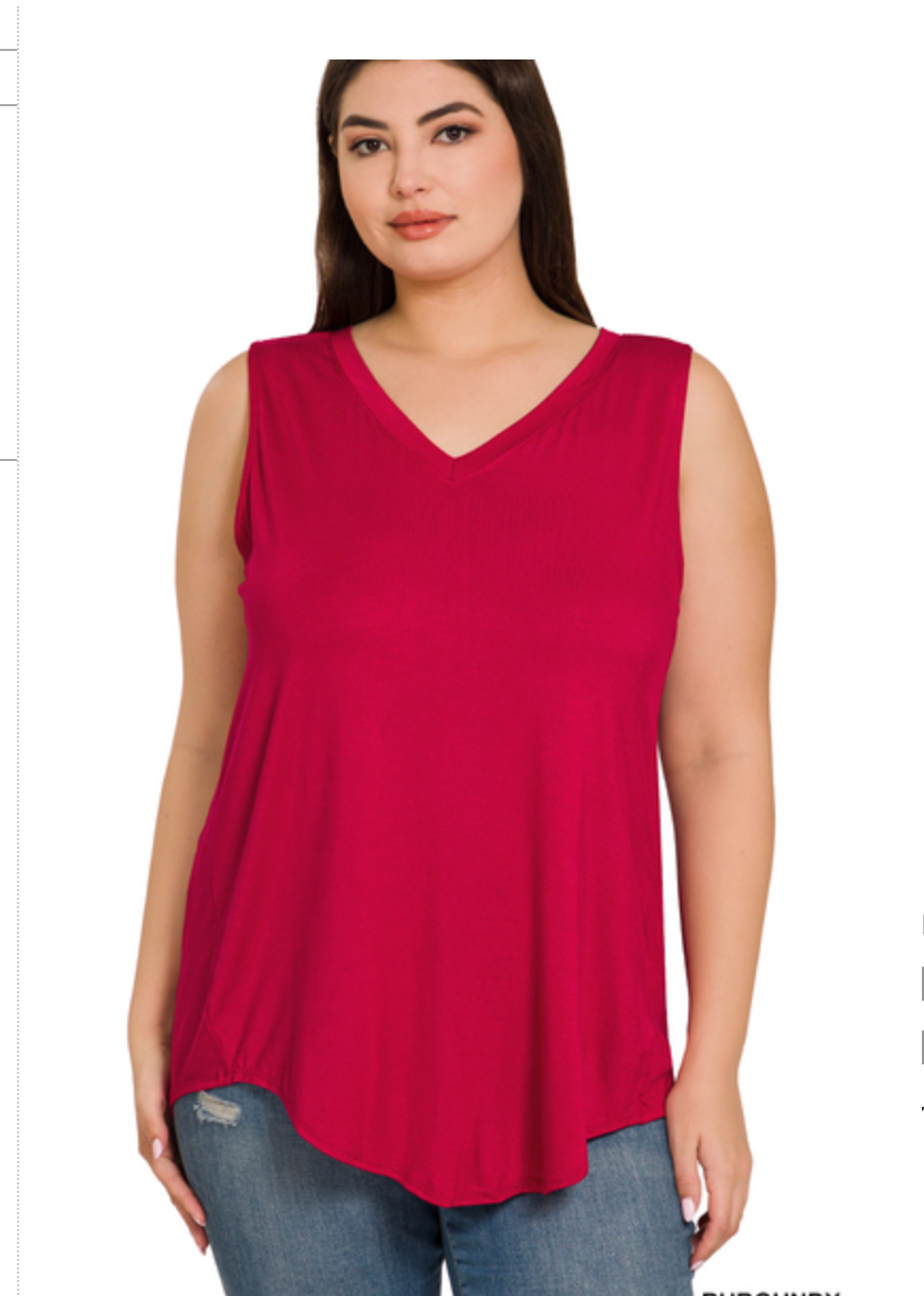SLVLSS VNK HI-LOHEM TOP