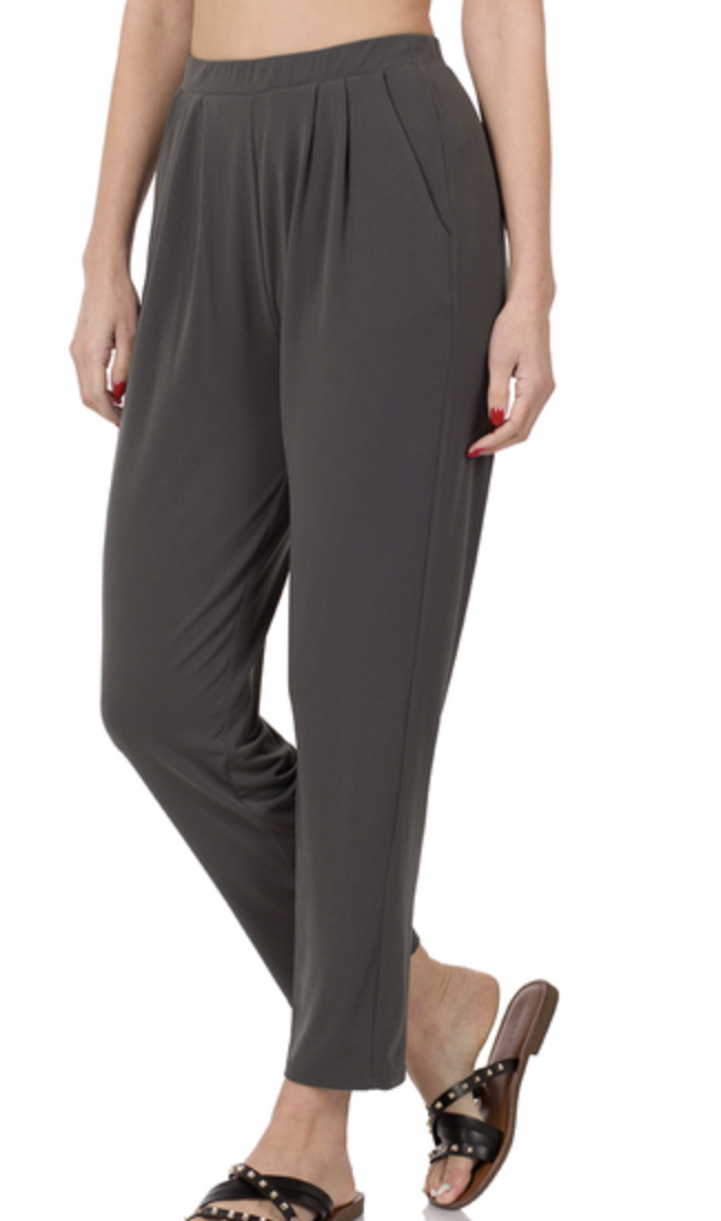 PLEATED  WAIST PANTS