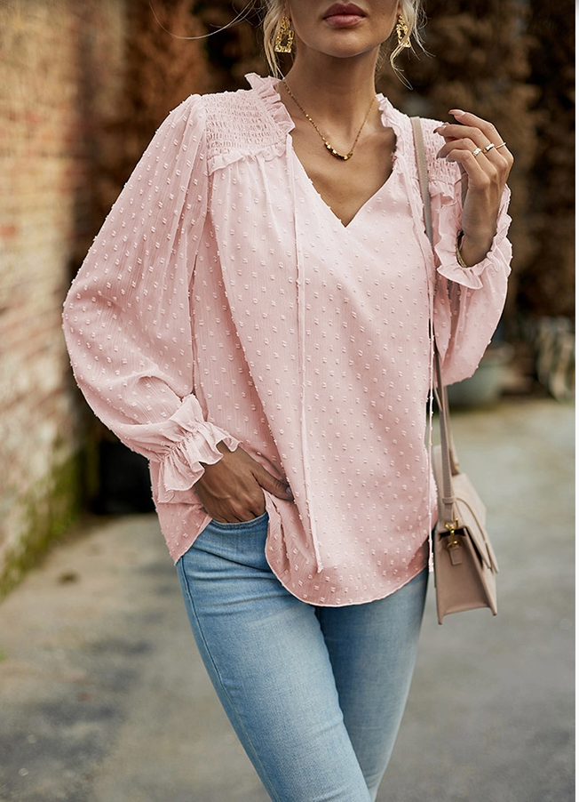 VNK SWISS DOT BLOUSE