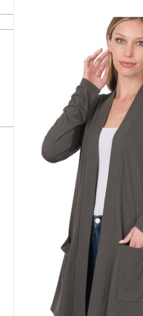 SLOUCHY POCKET CARDIGAN