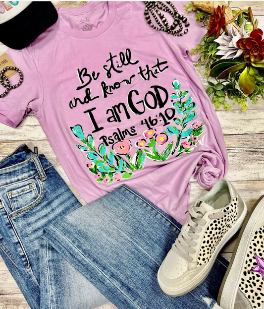 BE STILL PNT'D TEE