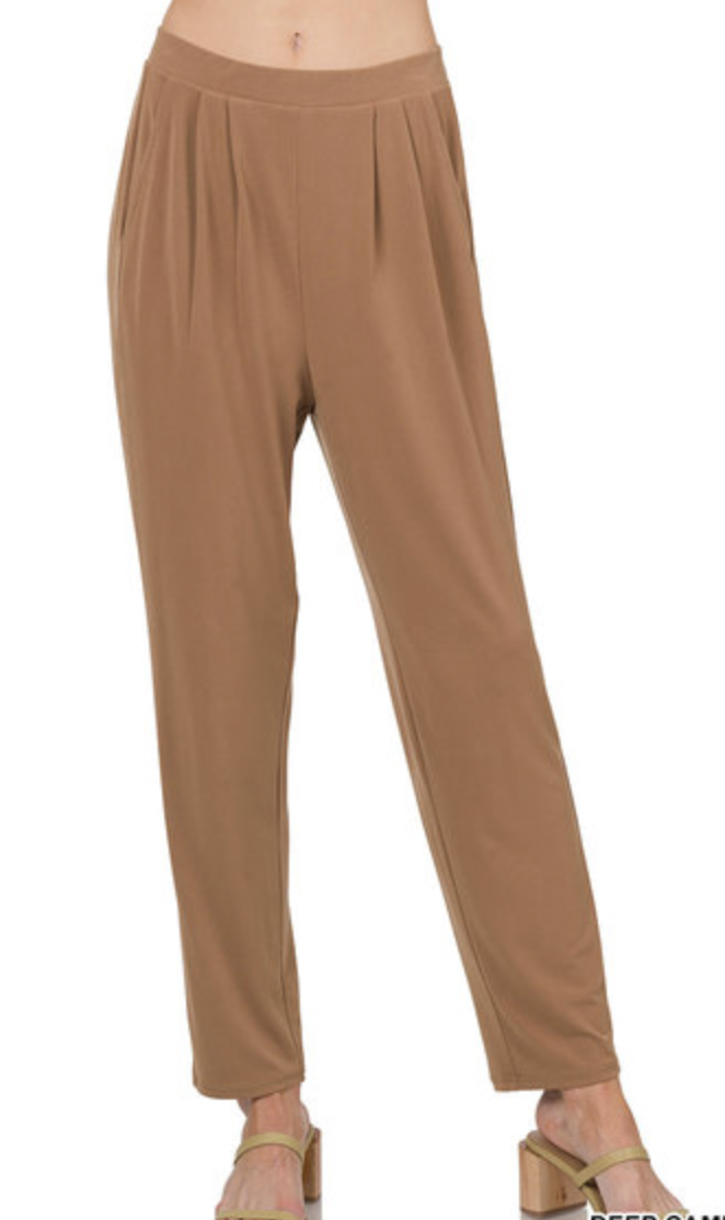 PLEATED  WAIST PANTS