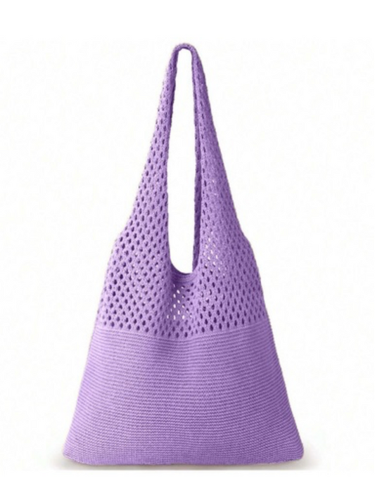 CROCHET MESH TOTE BAG