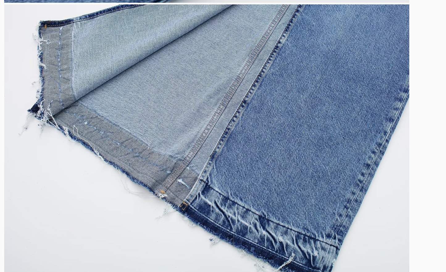 HIGHRISE SLIT DENIM SKIRT