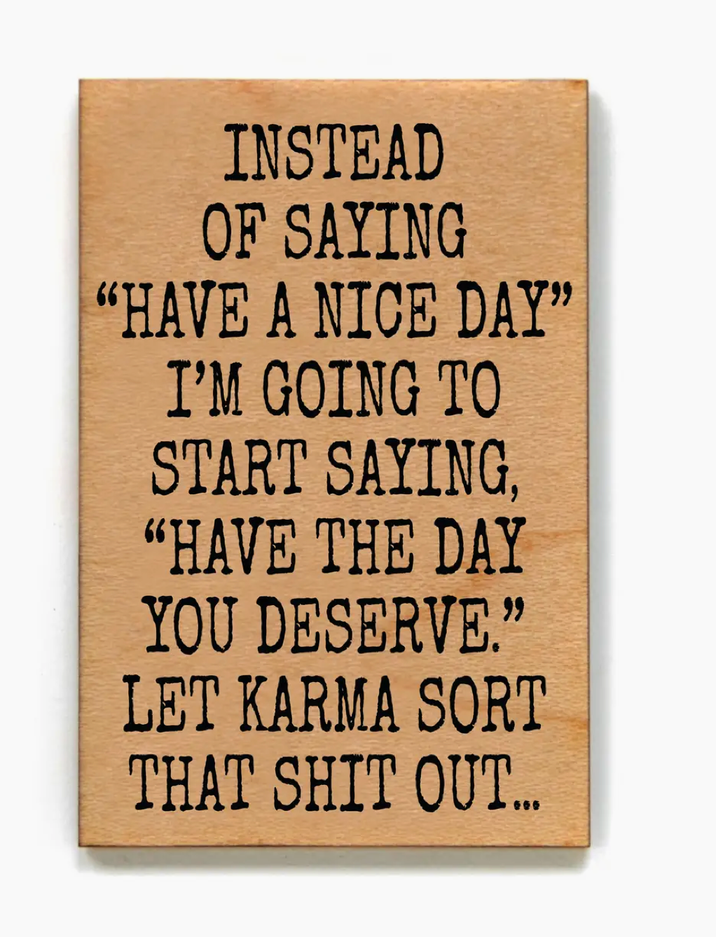 WOOD MAGNET