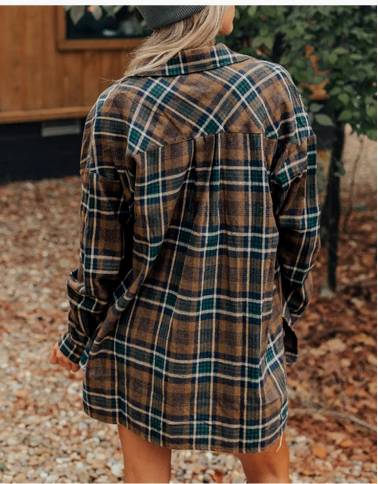 PLAID POCKET SHACKET