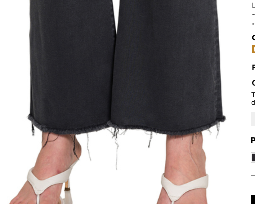 HR CROPPED DENIM PANT