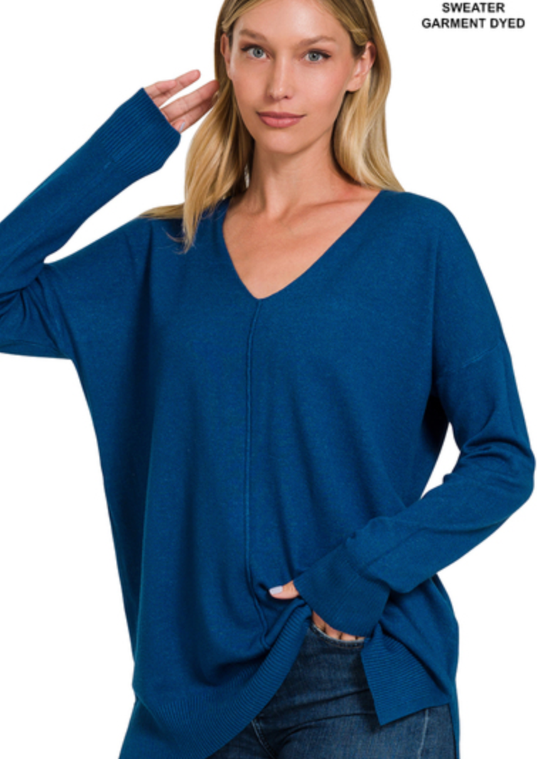 FRONT SEAM SWEATER