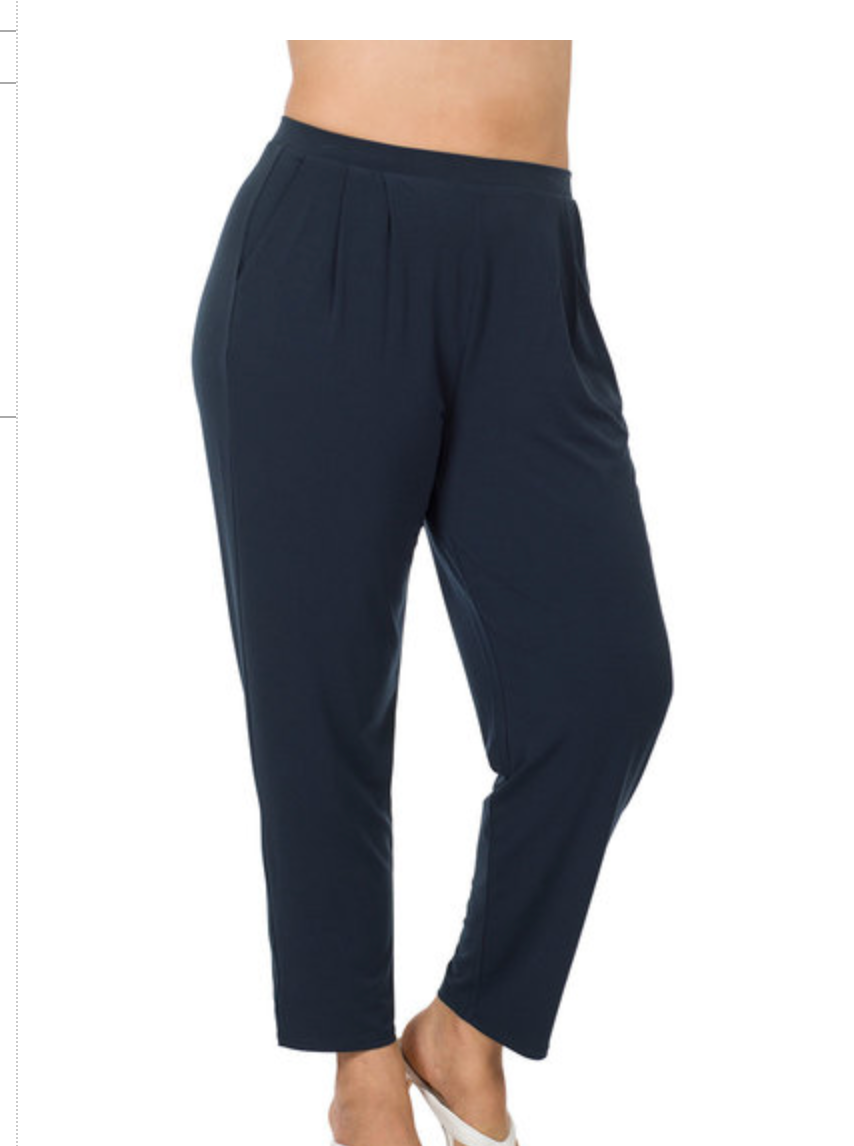 PLEATED  WAIST PANTS