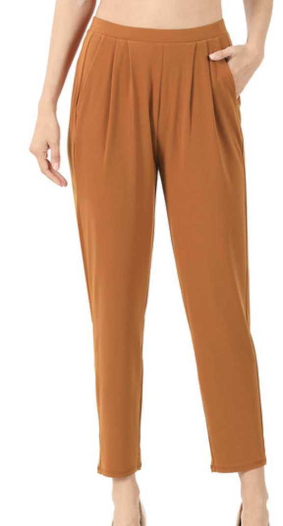 PLEATED  WAIST PANTS