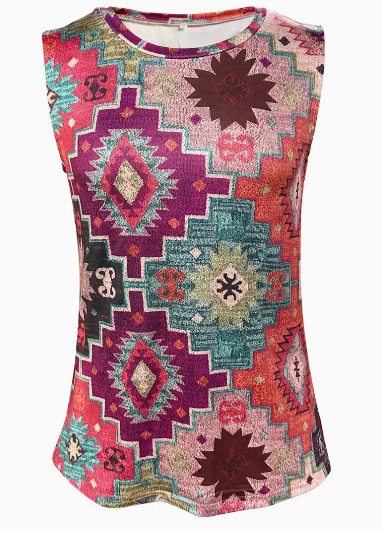 VINT AZTEC CREW TANK