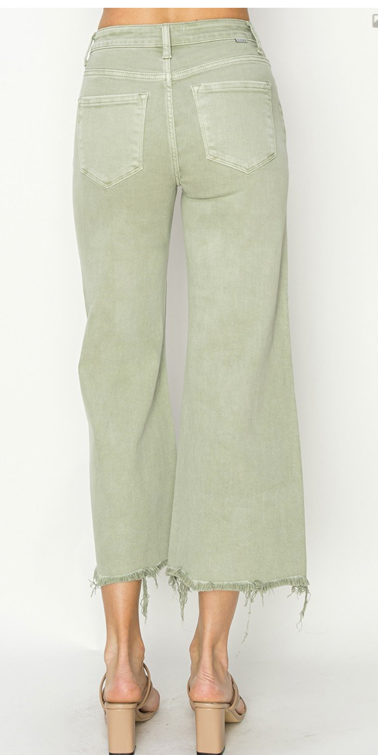 HR WIDE CROP DENIM PANT