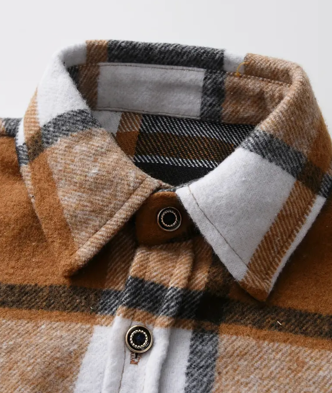 KIDS L/SLV BUTTON SHACKET