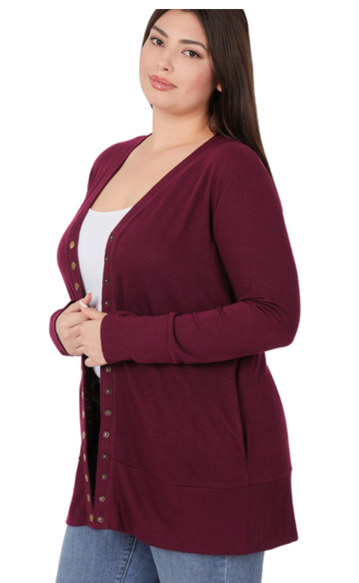 SNAP BUTTON 2069CARDIGAN