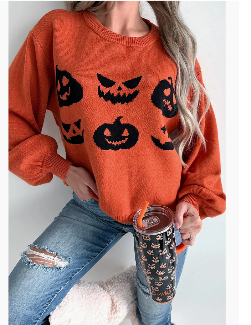 HALLOWEEN PUMPKIN SWEATER