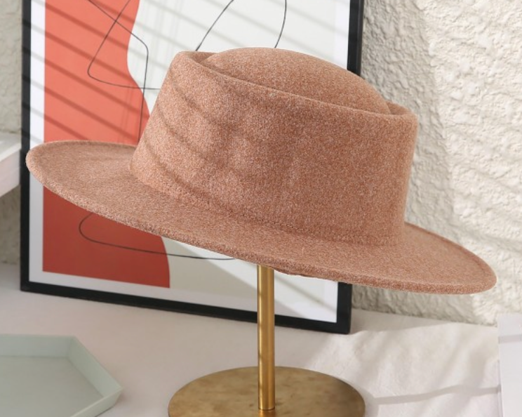 FELT WIDE BRIMMED HAT