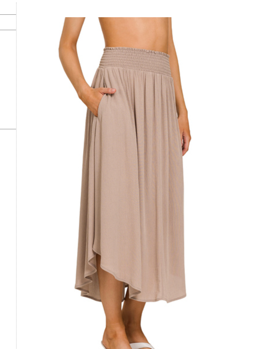 CRINKLE MAXI SKIRT