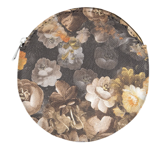 CIRCLE COIN PURSE W/LANYARD CHAIN