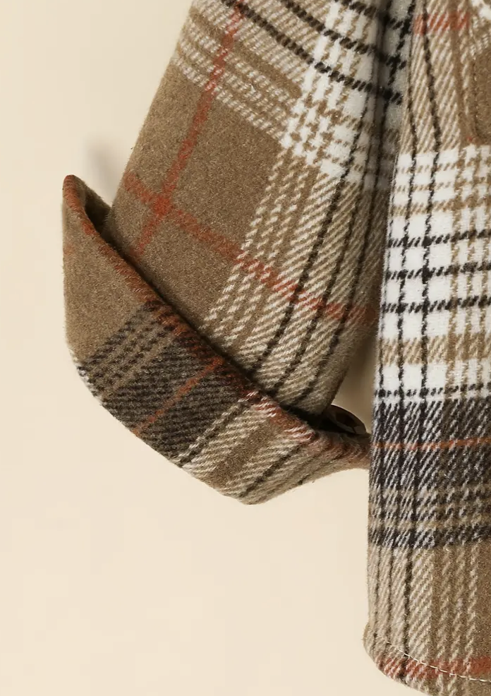 KIDS PLAID HOODIE