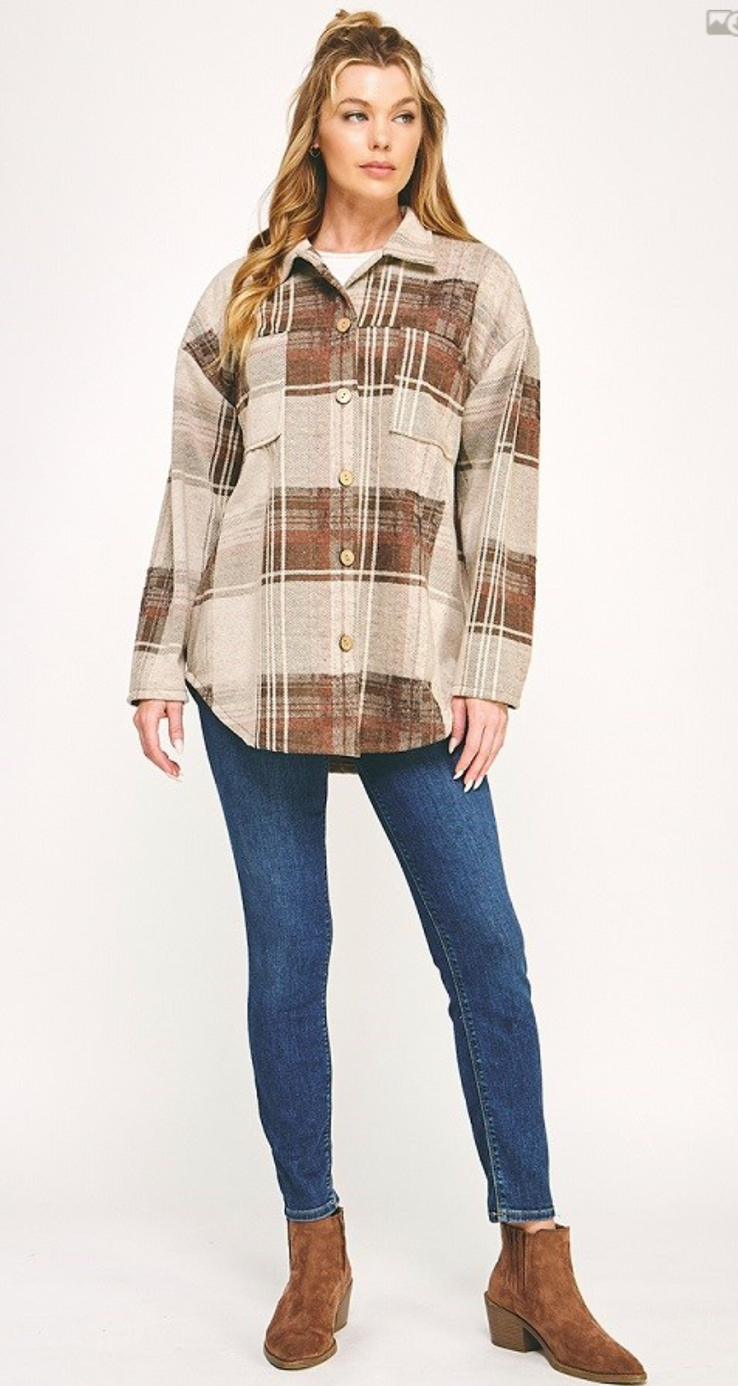 PLAID SHIRT SHACKET