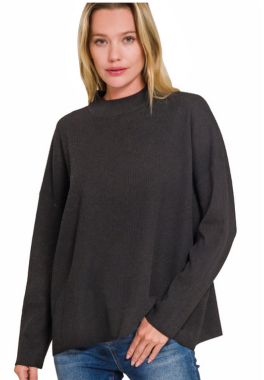 MOCK NECK SWEATER