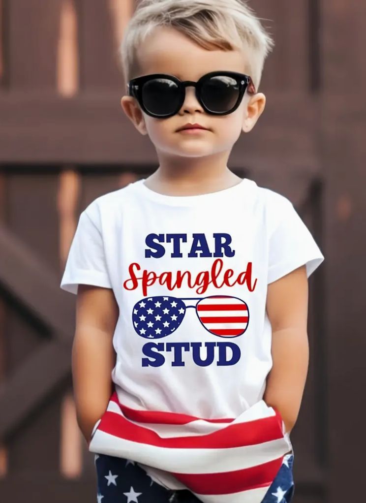 STAR SPANGLED STUD TEE