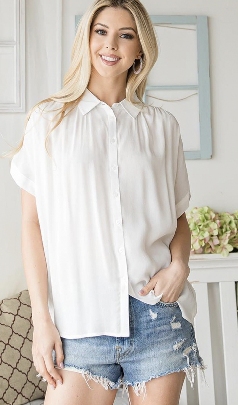 BUTTON DOWN SHORT SLV SHIRT