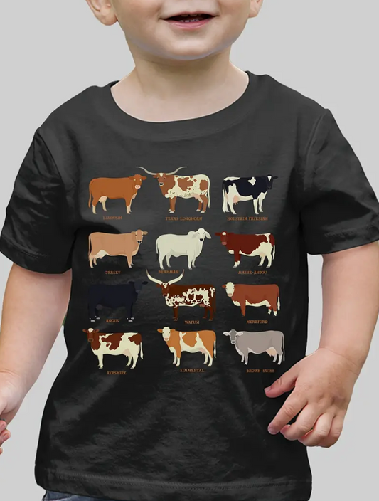COW BREEDS TSHIRT