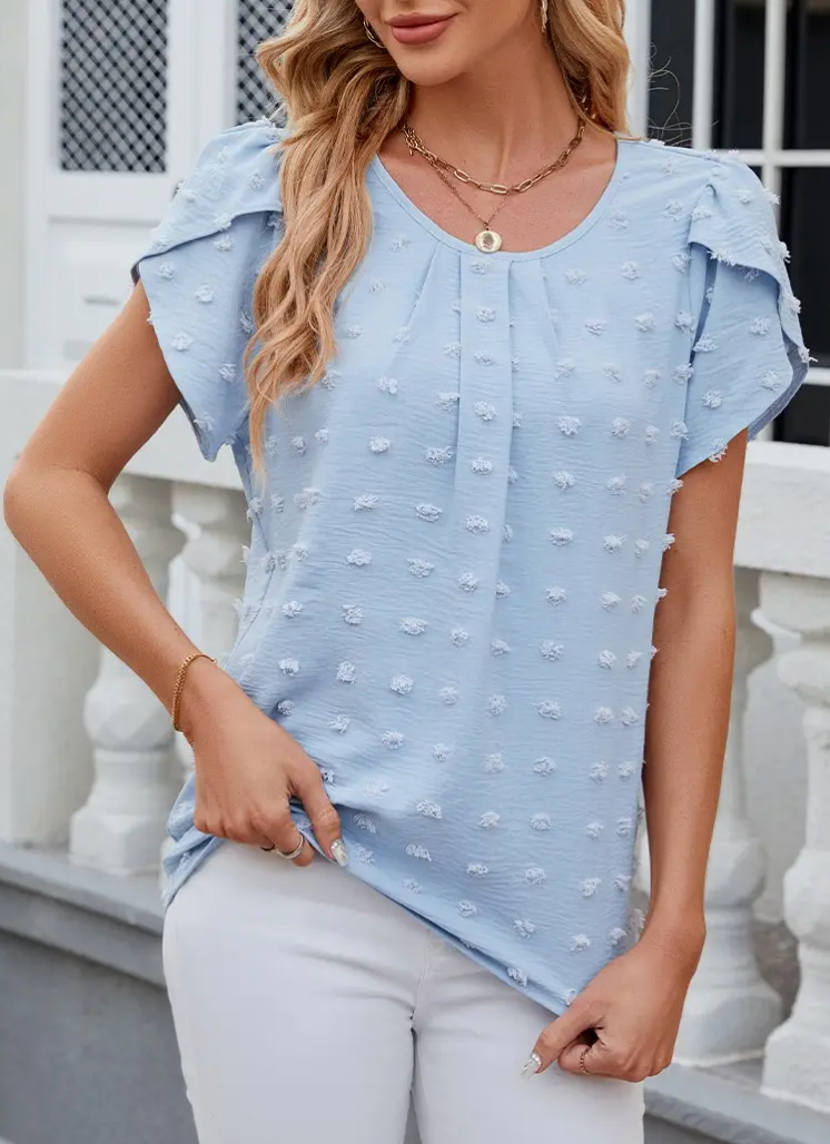 SWISS POLKA DOTS CHIFFON