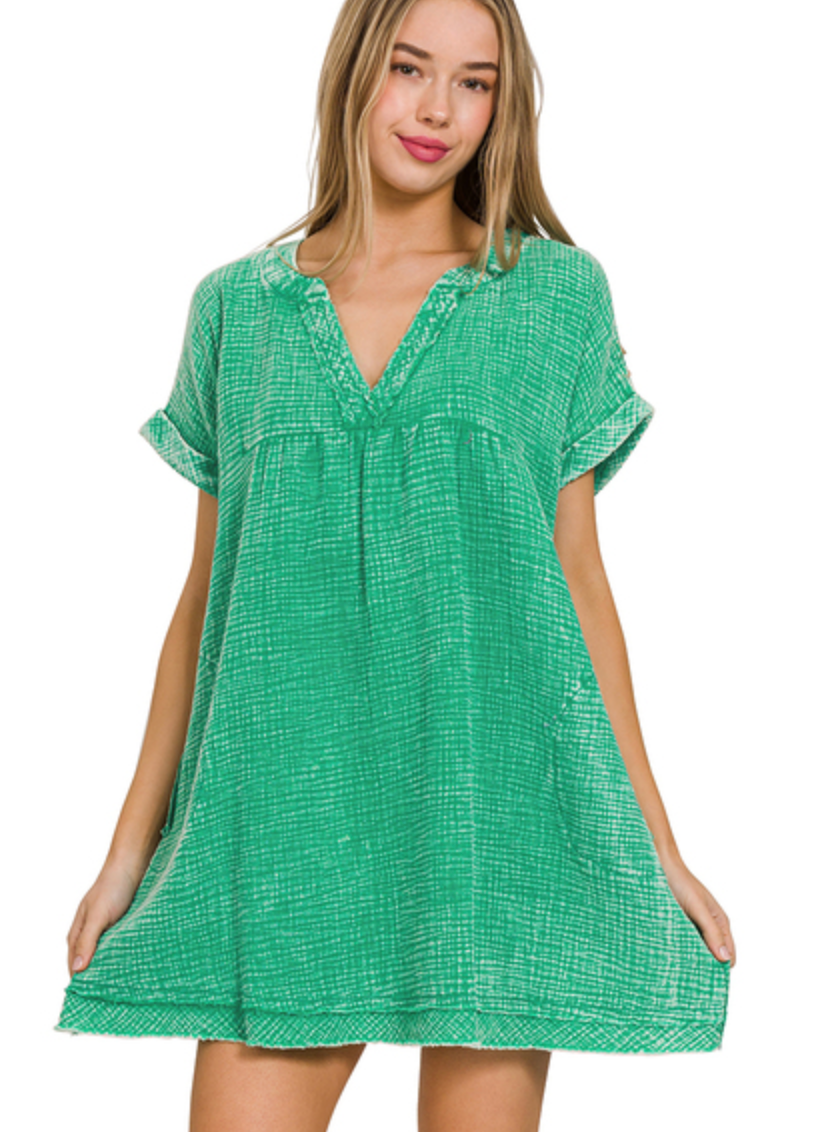 GAAZE V-NK TOP/DRESS