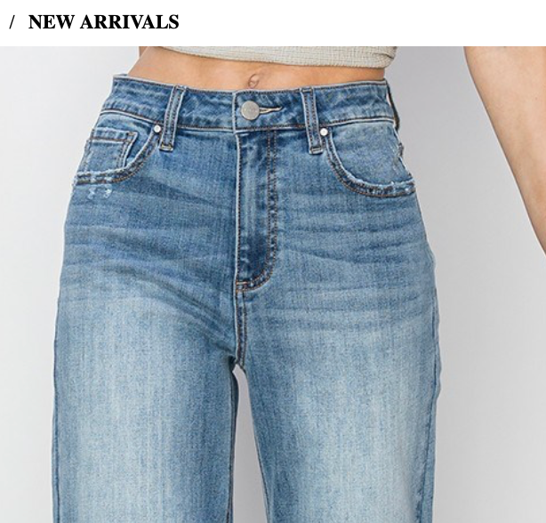 HR CROP FRAY WIDELEG