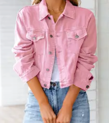 DENIM BUTTON JACKET
