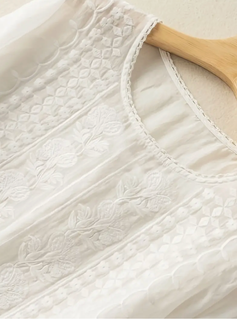 EMBROIDERED LINEN SHIRT