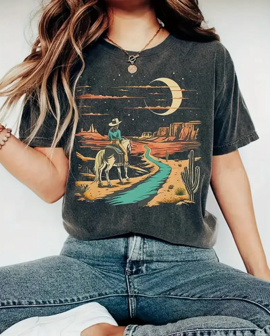 VINTAGE COWGIRL DESERT TEE
