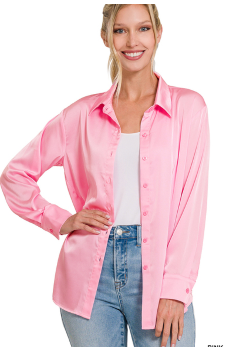 SATIN CHARMUESE SHIRT