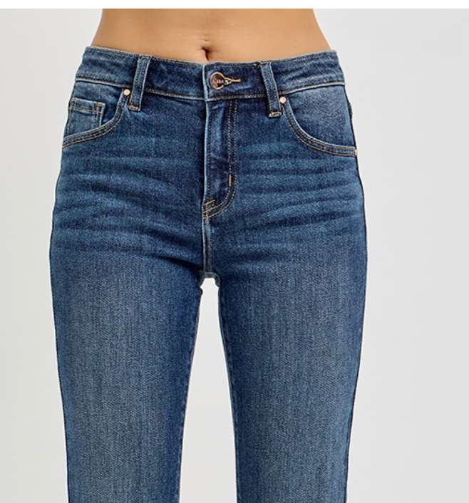 MR FLARE FRAYED HEM