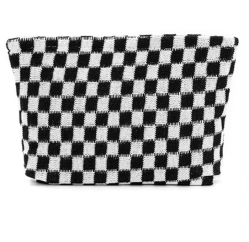 MAKEUP CHECKERED CLUTCH