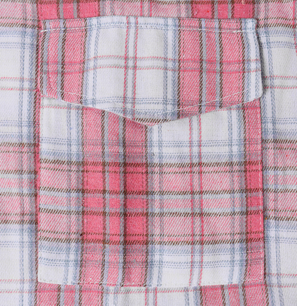 POLO COLLAR PLAID SHIRT