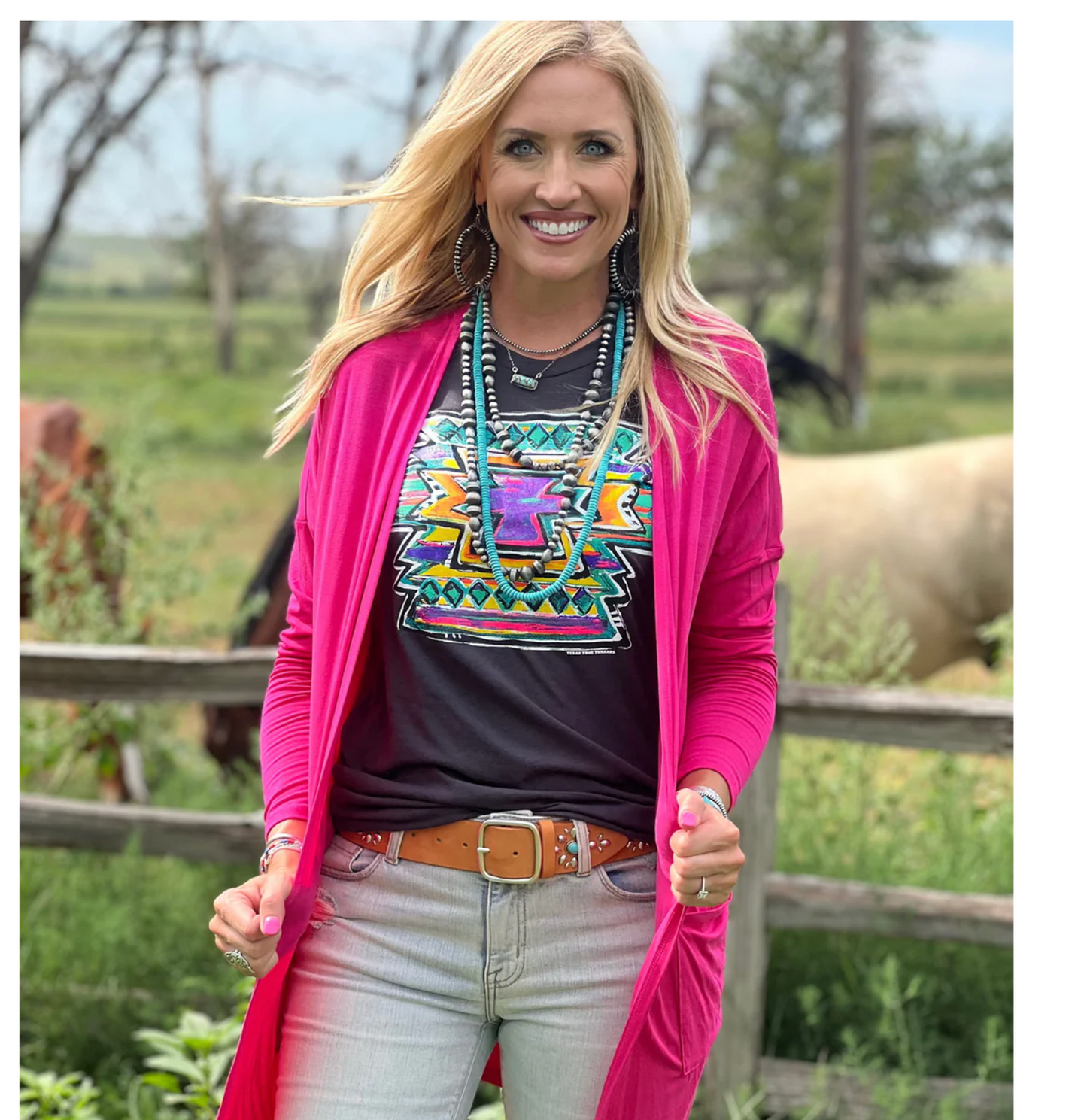NEON AZTEC TEE