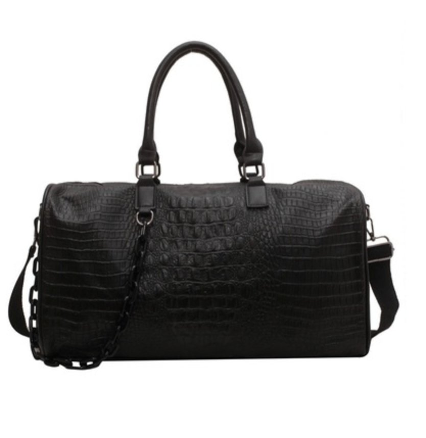 VEGAN LTHR WEEKENDER BAG