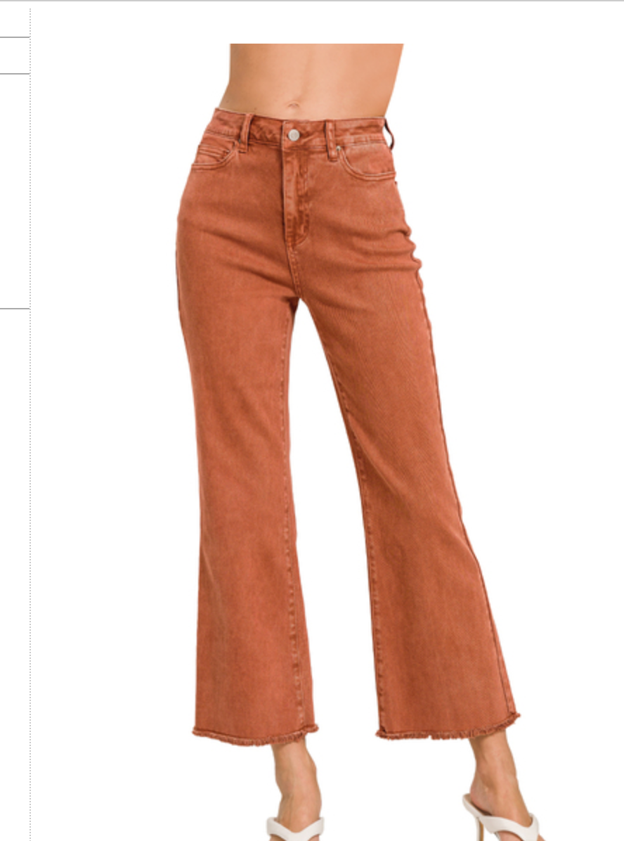 HR FRAYED HEM BOOTCUT