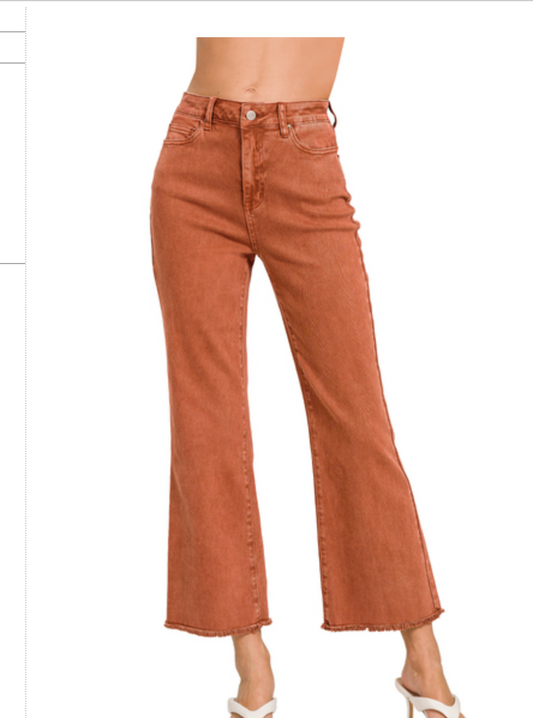 HR FRAYED HEM BOOTCUT