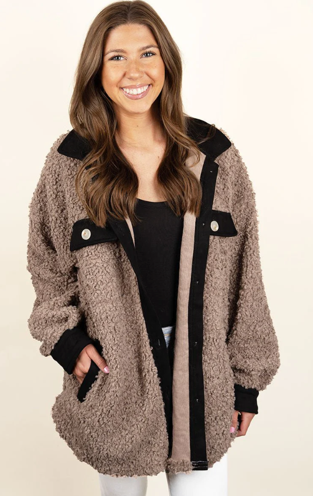 ENCHANTING SHERPA SHACKET